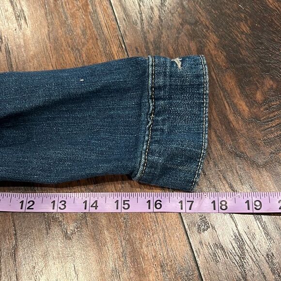 Women's Levi's® Original Trucker Jean Jacket size M red tab - Picture 7 of 8